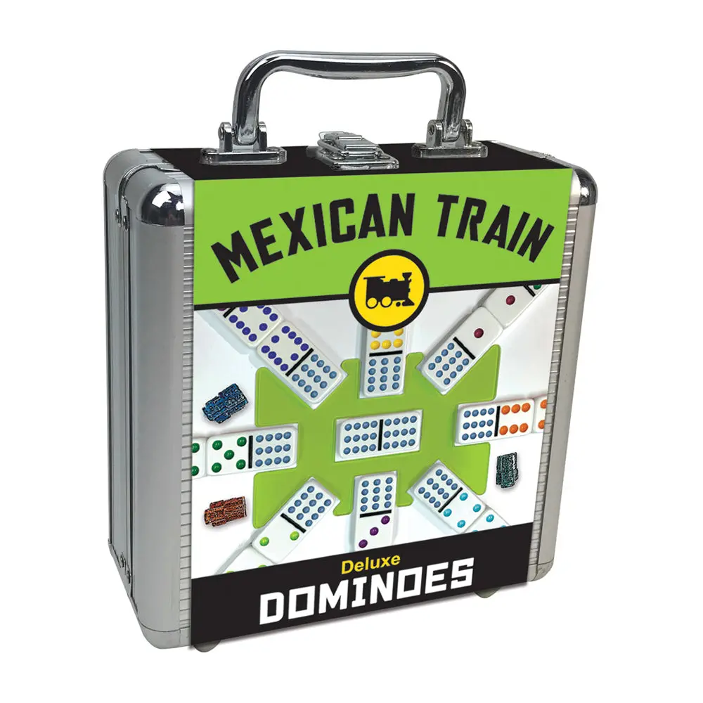 Mexican Train Deluxe Dominoes Set By University Games 1