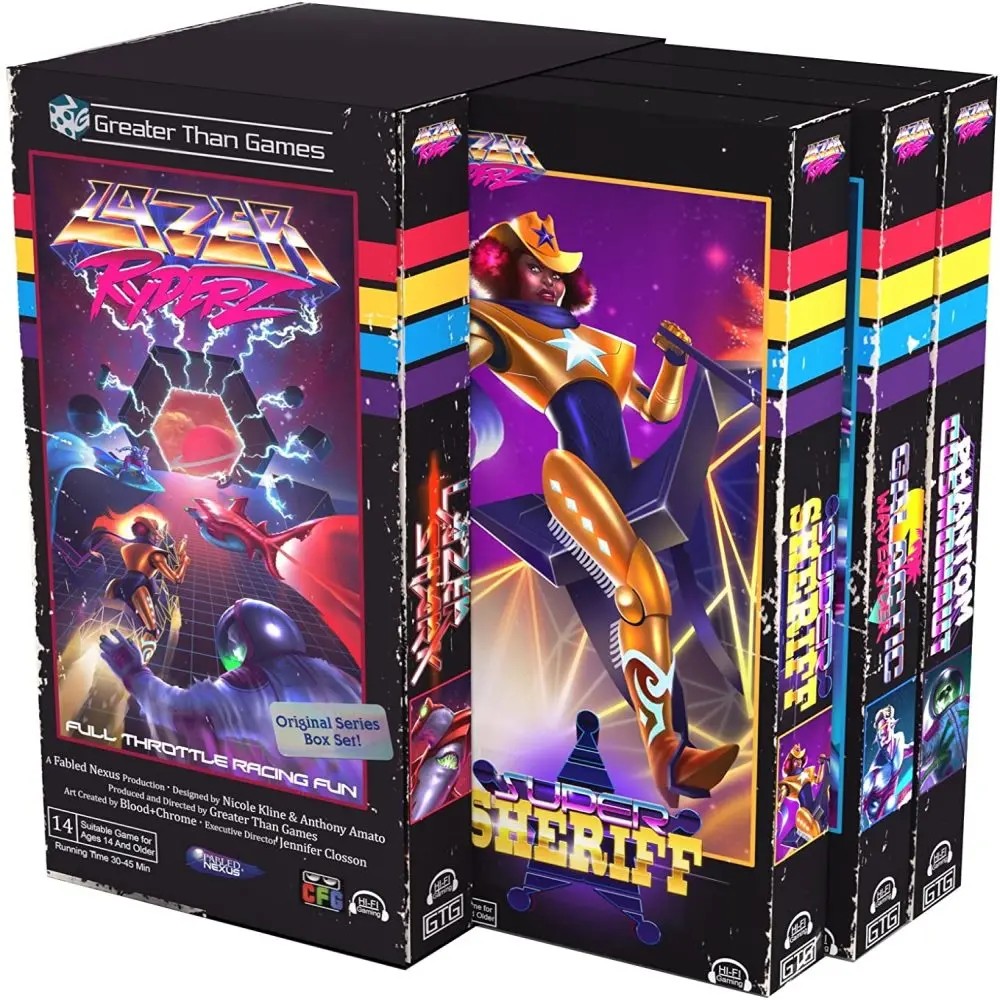 Lazer Ryderz 80'S Retro Style Strategy Board Game 1