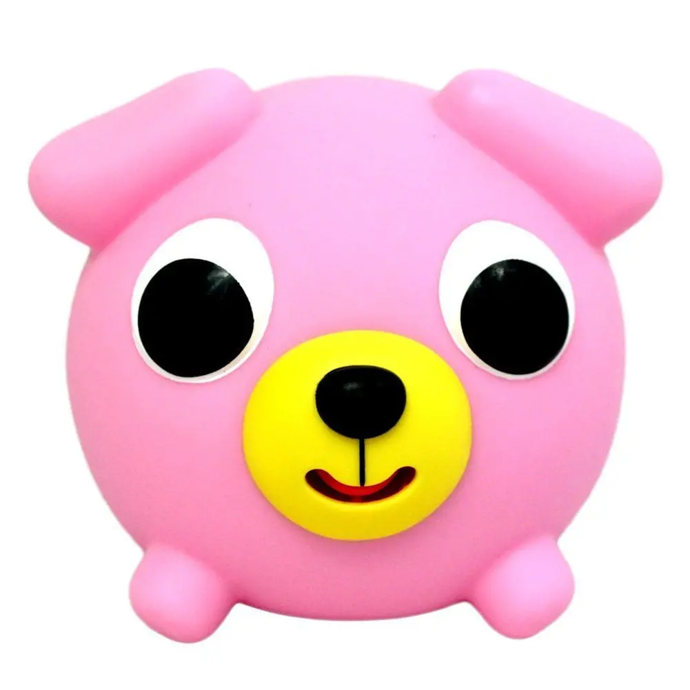 Jabber Ball Squeeze And Play Pink Dog - Kawaii Sound-Making Stress Ball 1
