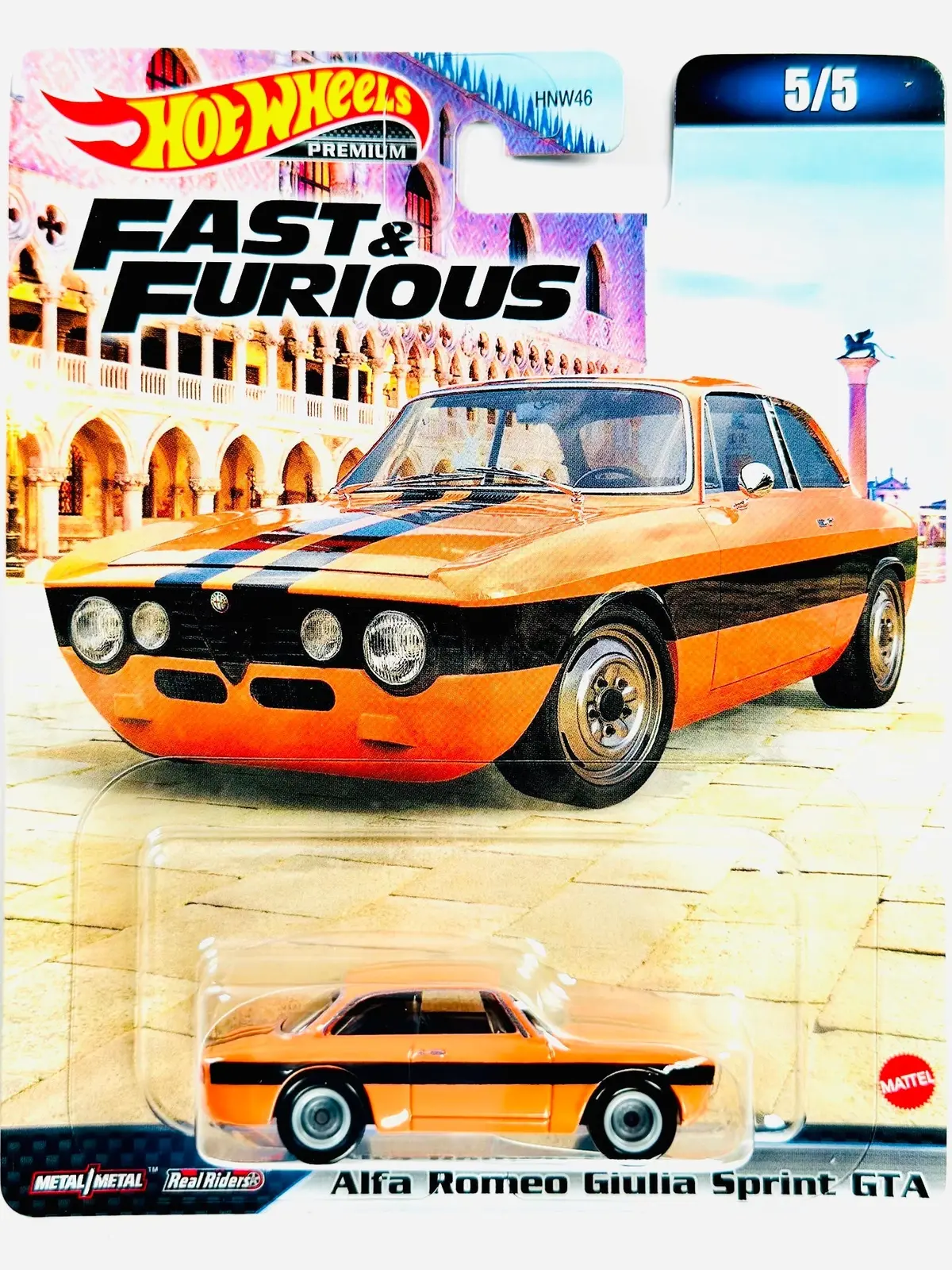 Hot Wheels 2023 Fast & Furious Case C Alfa Romeo Giulia Sprint Gta - Damaged Card/Blister 1