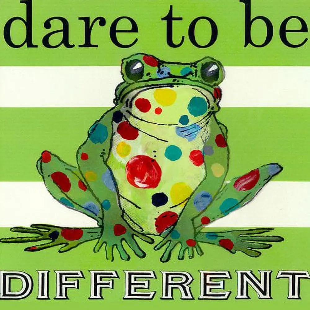 Oopsy Daisys Dare To Be Different Frog Canvas Wall Art 1