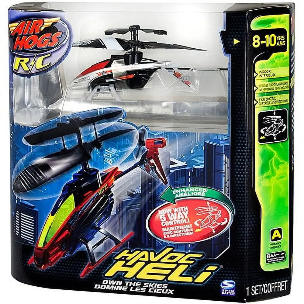 Air Hogs Rc Havoc Heli - Indoor Flying - Metallic Silver 1