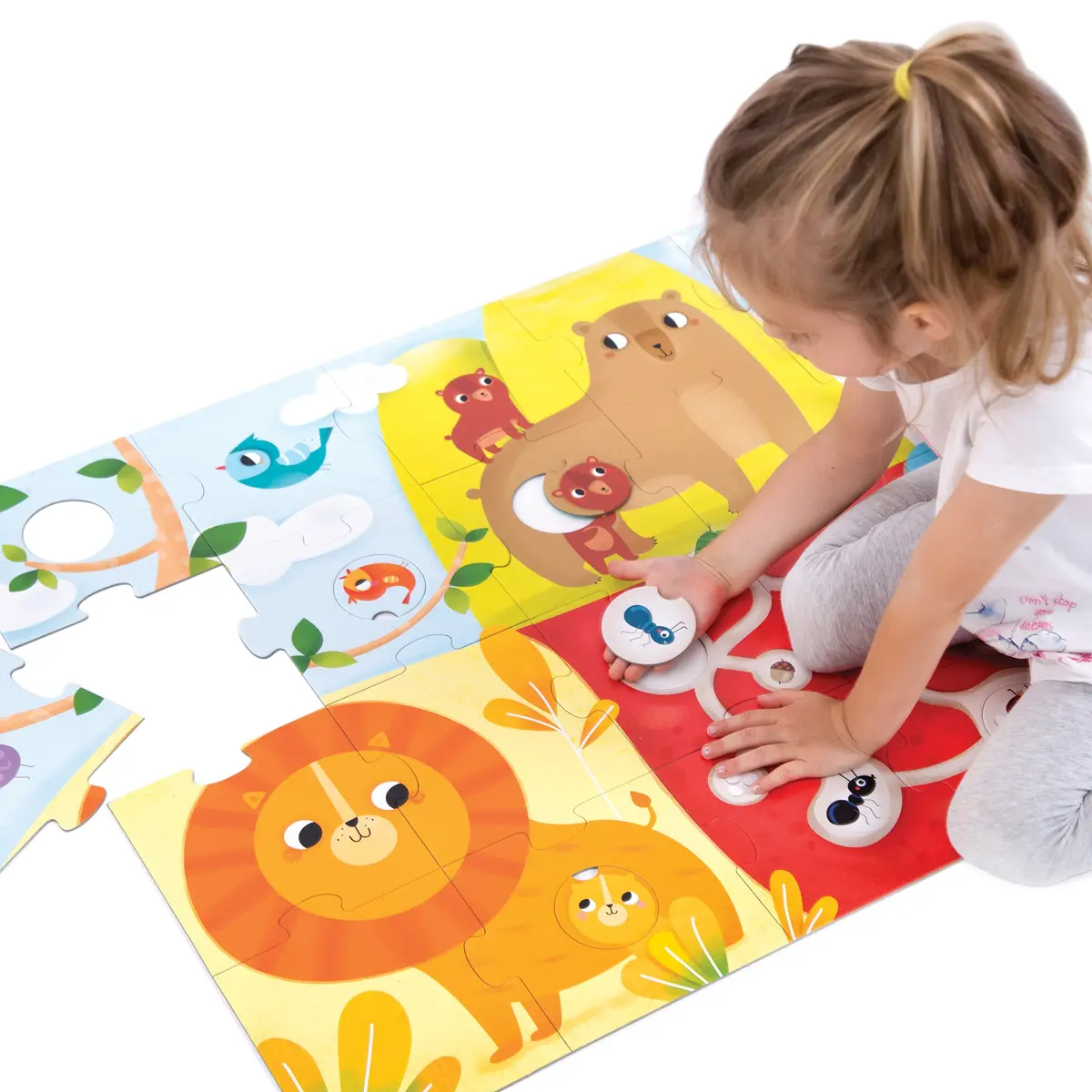 Banana Panda Super Size Animal Match Floor Puzzle - 34 Pc 1
