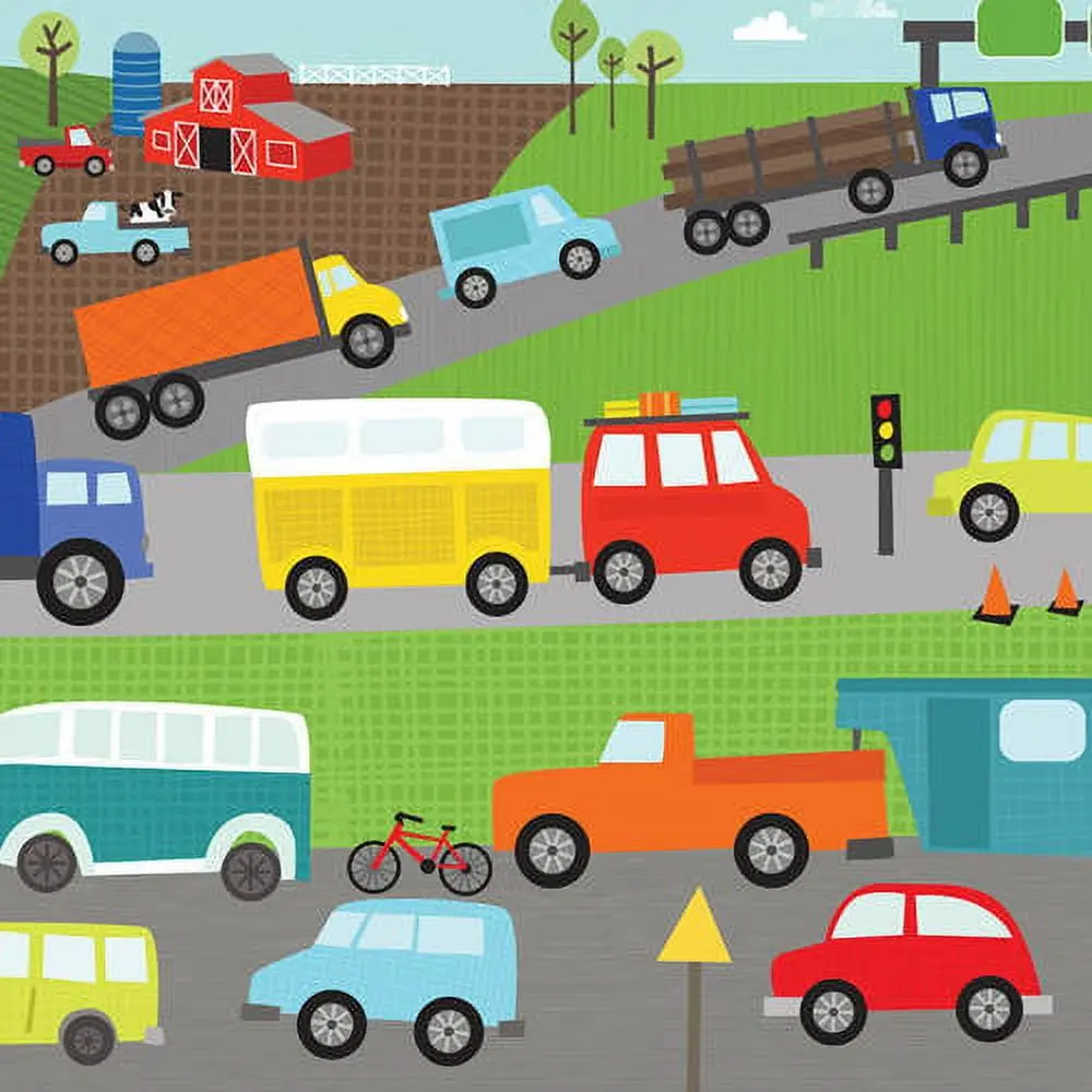 Oopsy Daisy Move Me By Land Traffic Canvas Wall Art 1