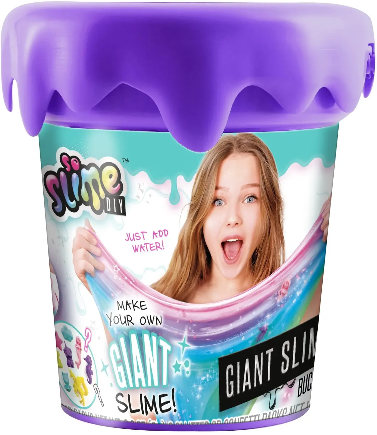 So Slime Diy Giant Slime Bucket - Vibrant Purple 1
