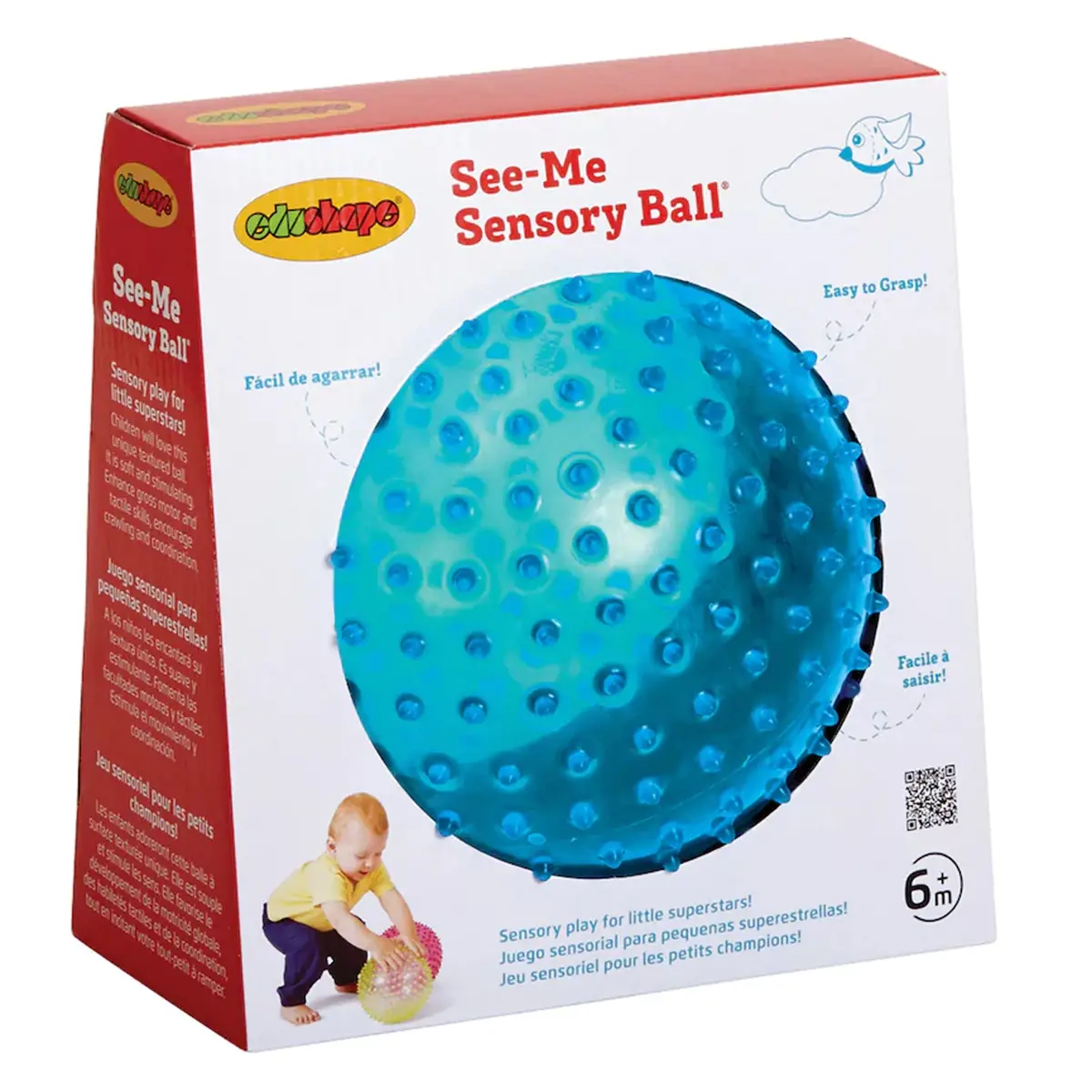 Edushape See-Me Sensory Ball - 7 Inch, Durable Nubby Surface 1