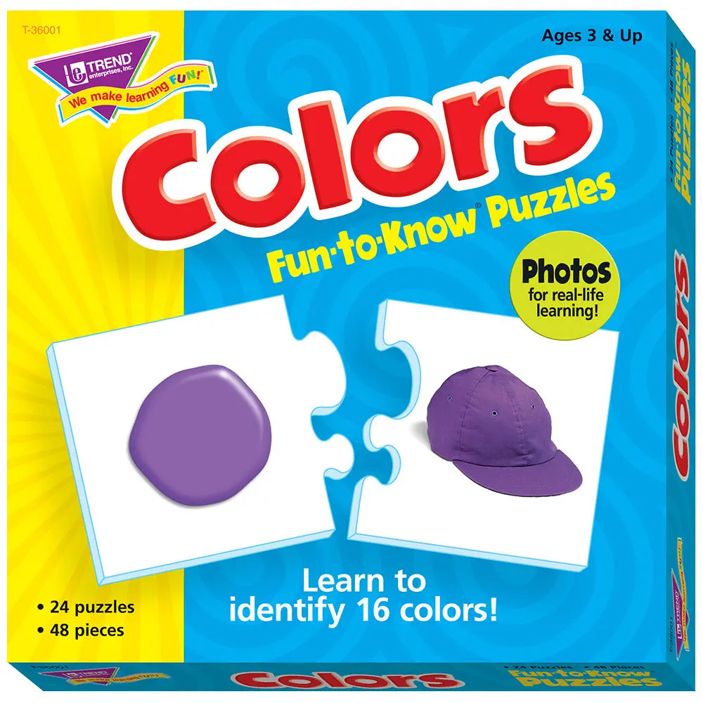 Trend Enterprises Prek-1 Color Identification Puzzle - 48 Pc 1