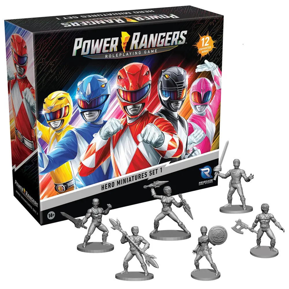 Power Rangers Rpg: Hero Miniatures Set 1 - 12 Unpainted Figures 1