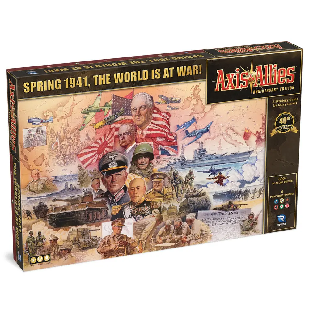 Axis & Allies: Anniversary Edition - 40Th Anniversary Deluxe Strategy Board Game 1