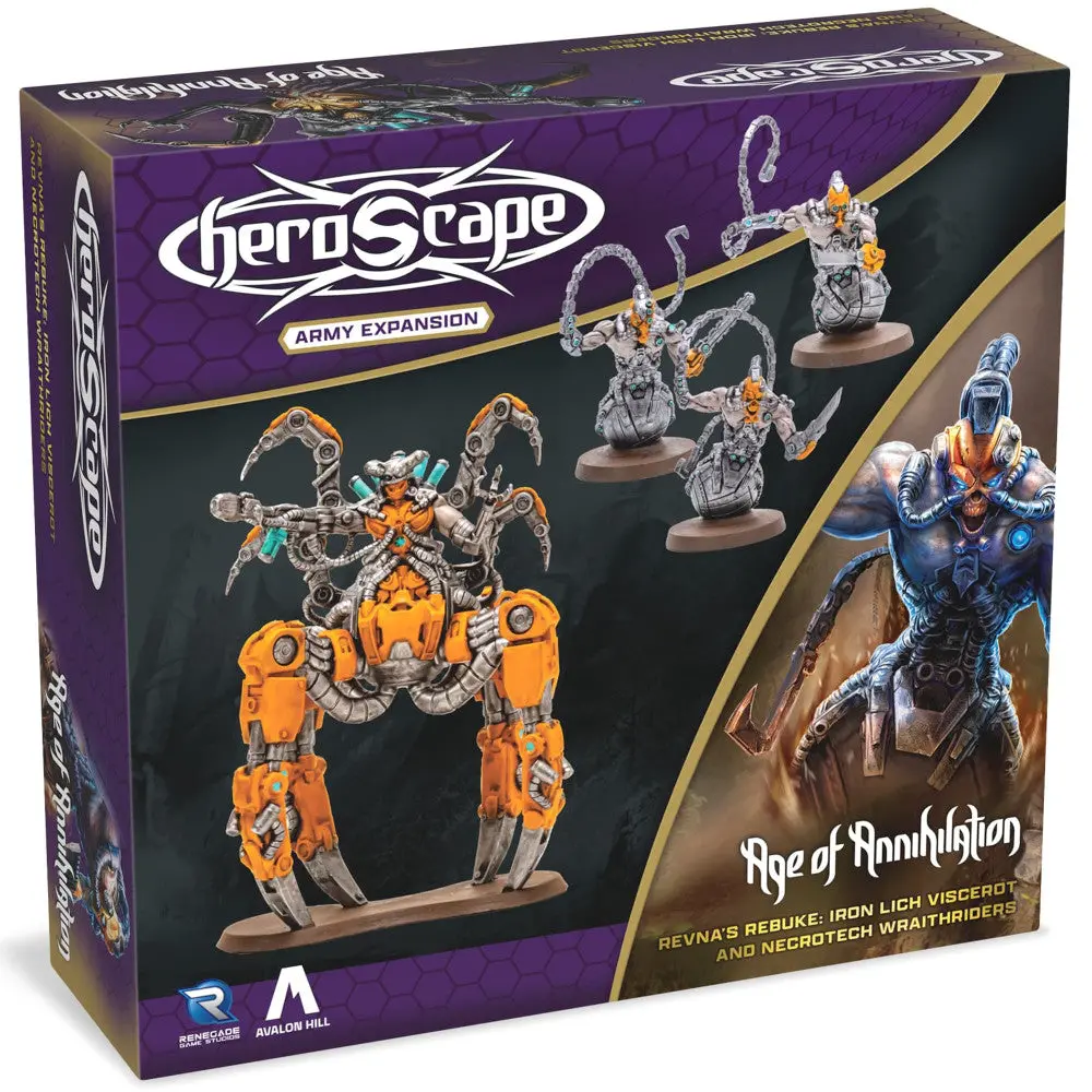 Renegade Heroscape: Revna’S Rebuke Iron Lich & Necrotech Wraithriders Expansion 1