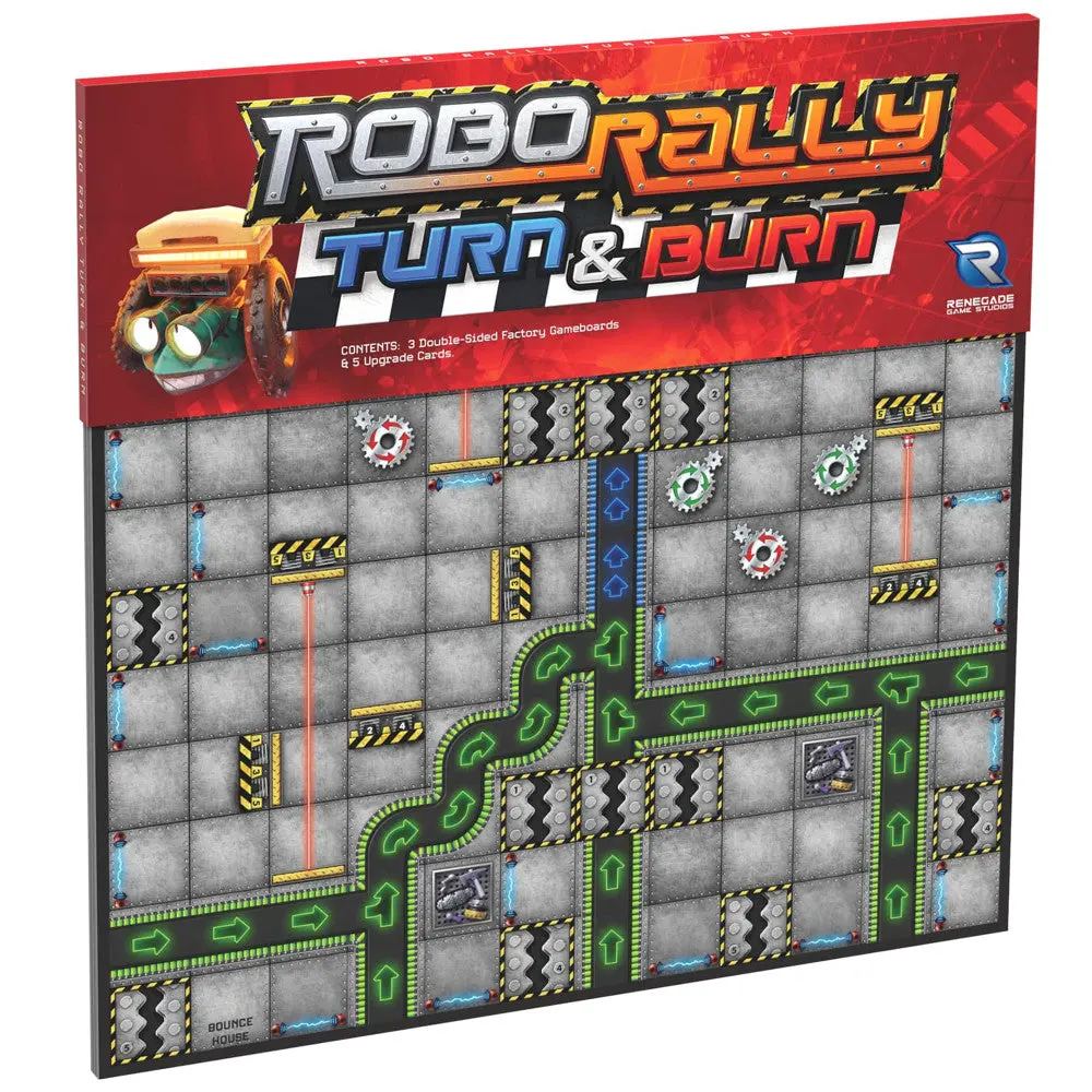 Renegade Game Studios Robo Rally: Turn & Burn Expansion - Competitive Board Game 1