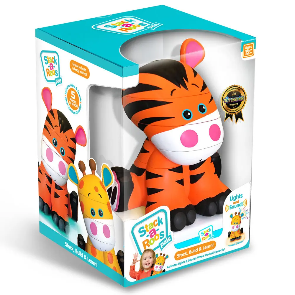 Stack-A-Roos Pals: Baby Tiger - Interactive Stacking Toy 1