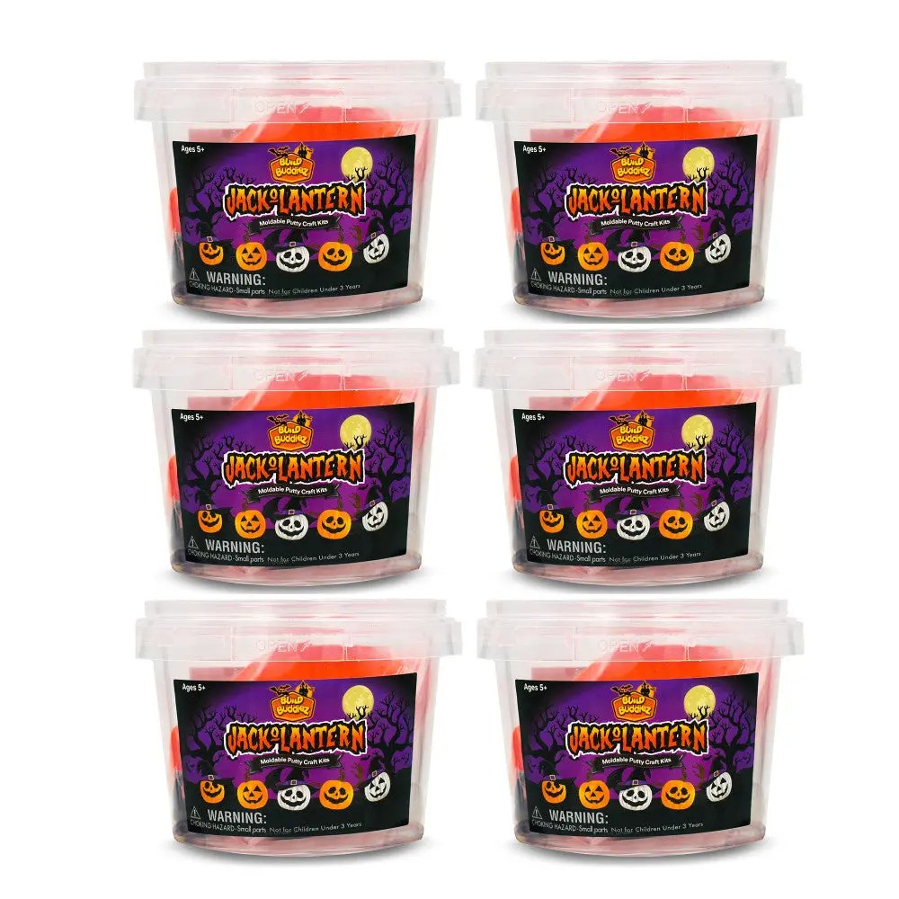 Build Buddiez Halloween Jack-O-Lantern Craft Kit - 6 Pack, Ages 5+ 1