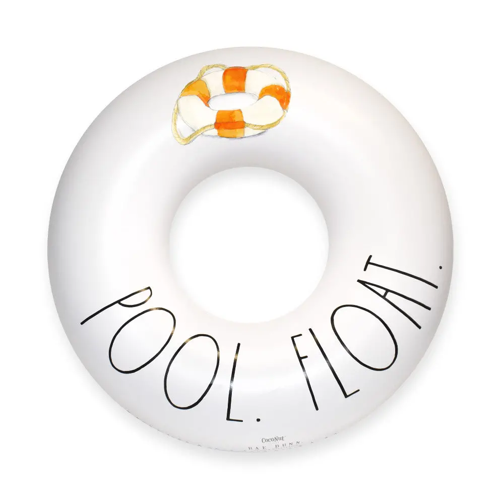 Rae Dunn 48" Coconut Inflatable Pool Ring Float - Durable, Anti-Leak Design 1