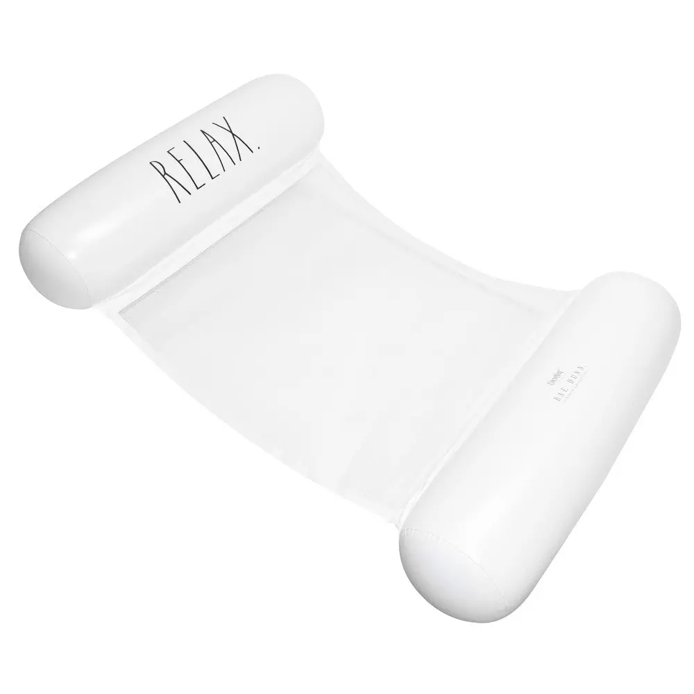 Rae Dunn Relax Hammock Pool Lounge - 54"X 28" Inflatable Water Float 1