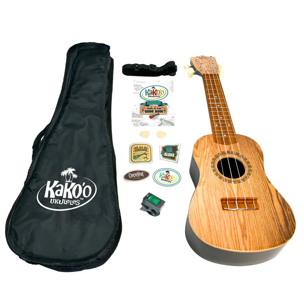 Kako'o Professional 21" Sandalwood Ukulele Starter Set 1