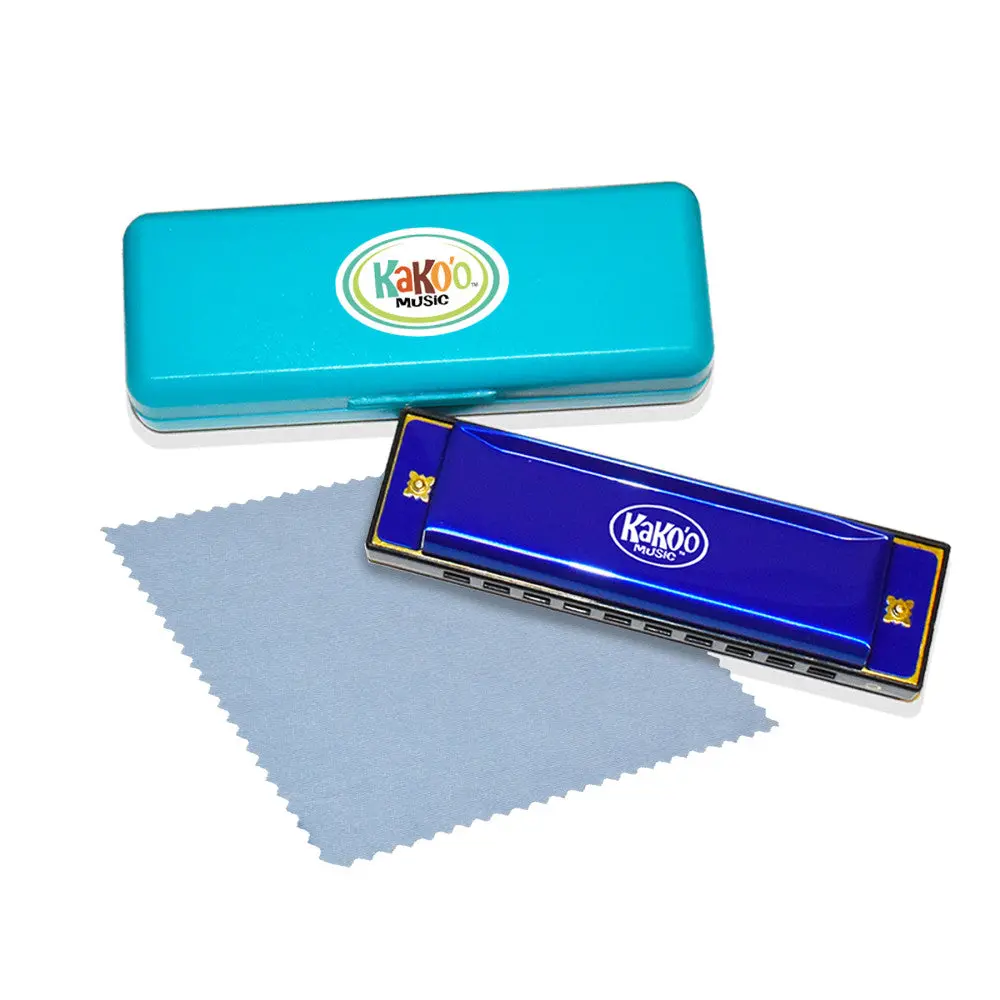 Kako'o Classic 10-Hole Diatonic Harmonica In Blue 1