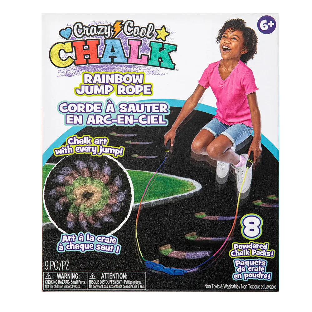 Alex Crazy Cool Chalk Rainbow Jump Rope For Artistic Jumps, Ages 5+ 1
