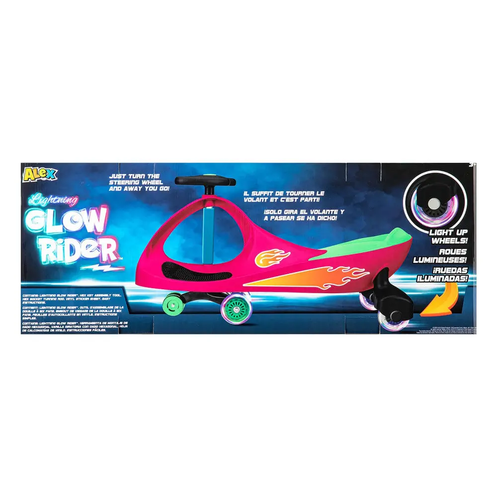 Alex - Lightning Glow Rider - Pink & Green - Inertia-Powered Fun 1