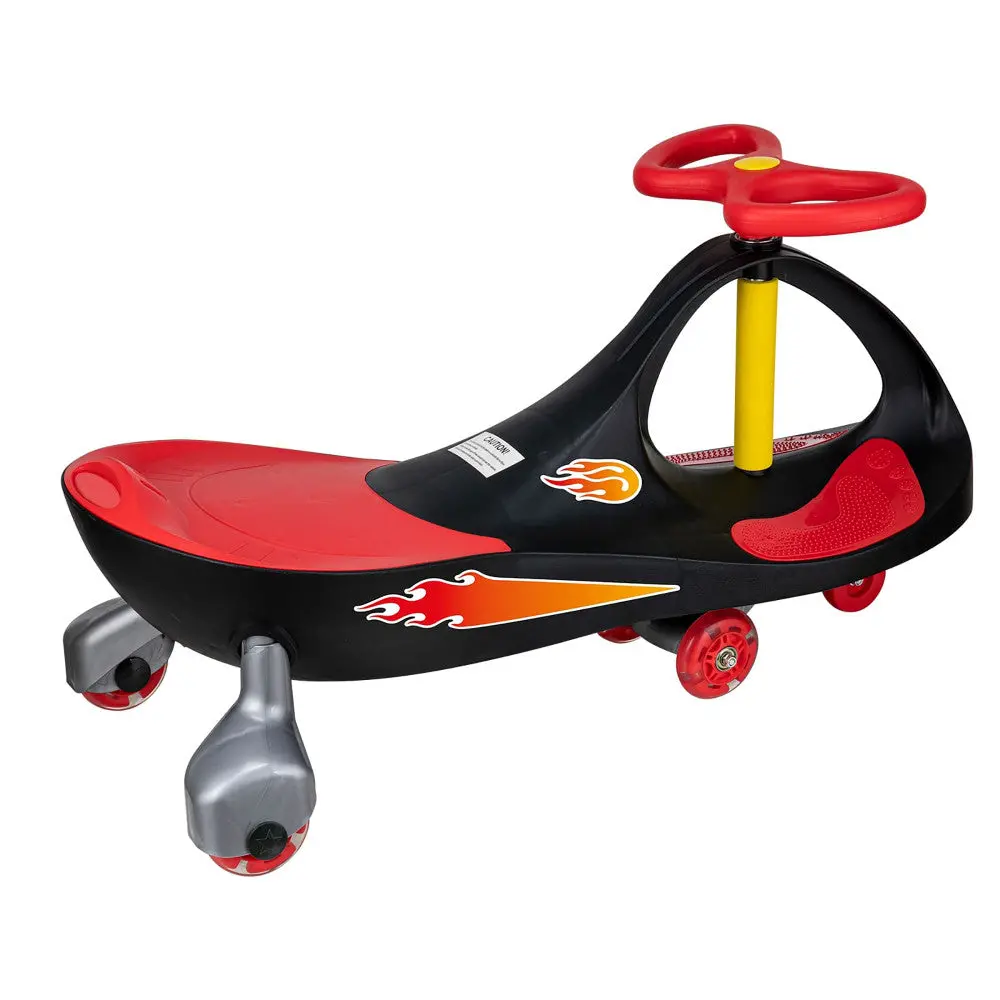 Alex - Lightning Glow Rider - Inertia-Powered Ride-On Toy - Black & Red 1