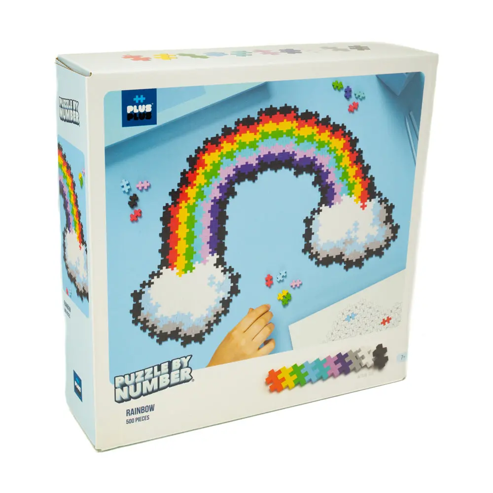 Plus-Plus Puzzle By Number - Rainbow Jigsaw Puzzle - 500 Pc 2