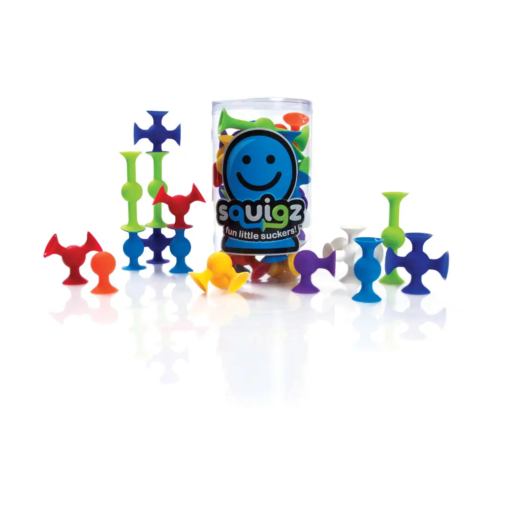 Fat Brain Toy Co. Squigz Starter Set - Suction Construction Kit, 24 Pieces 1