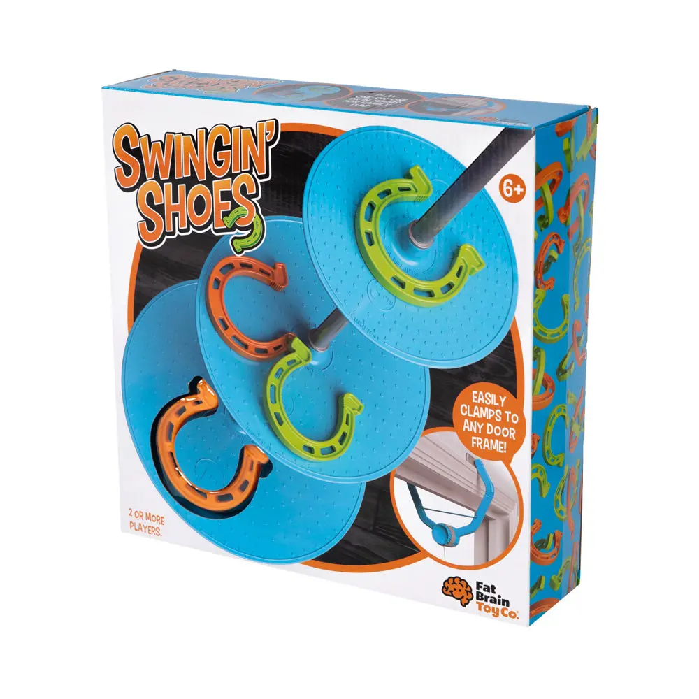 Fat Brain Toy Co. Swingin' Shoes Horseshoe Toss Game For Kids 1