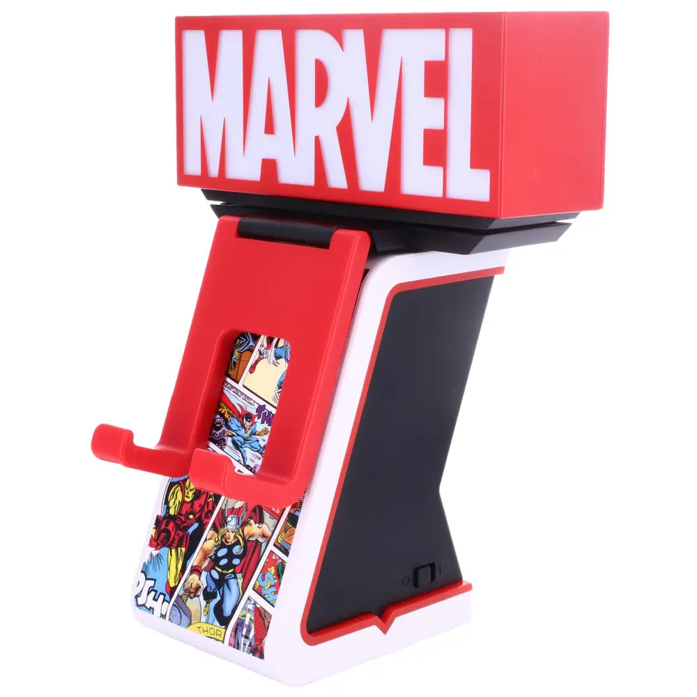 Cable Guys Led Ikons - Marvel Red Brick Logo - Illuminated Device Holder 1