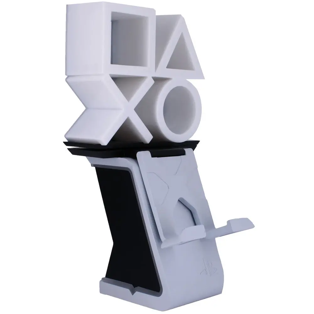 Cable Guys Led Ikons Playstation Logo - White & Blue - Controller And Phone Holder 1