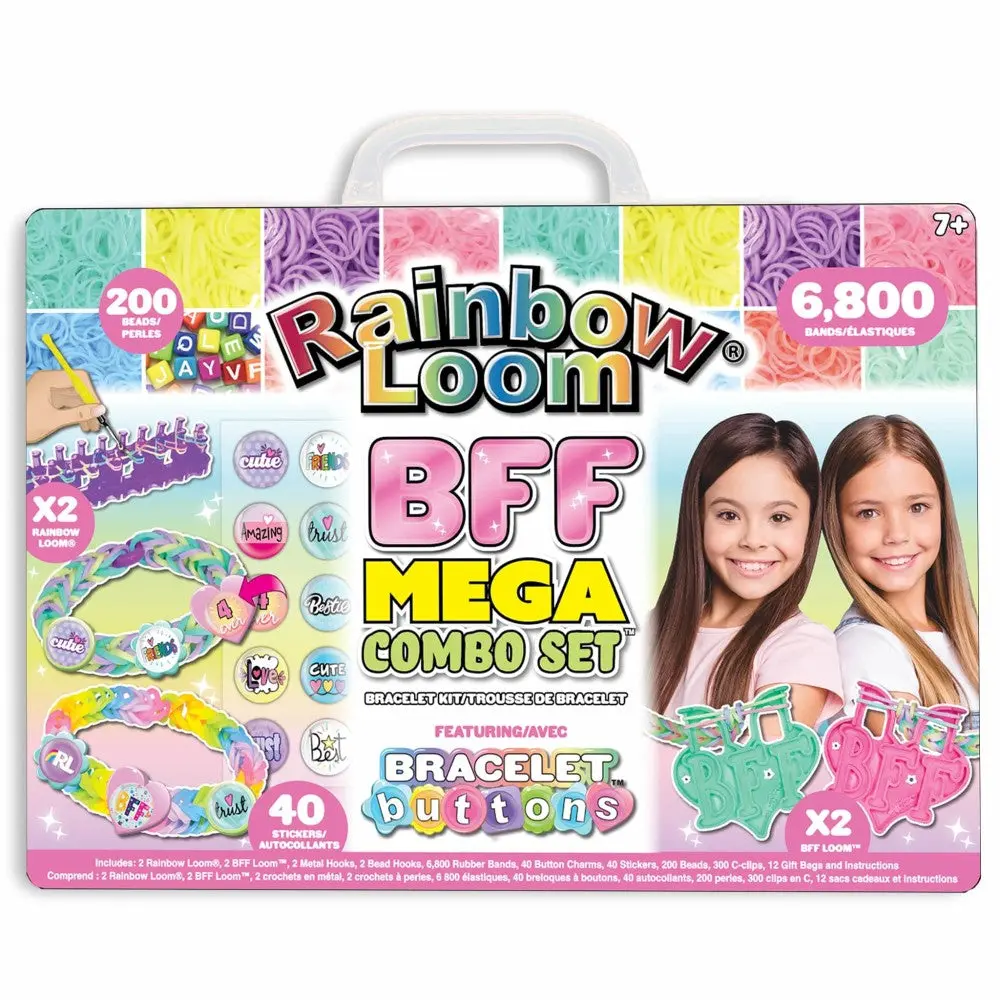 Rainbow Loom Bff Mega Button Craft Kit - Ultimate Bracelet Making Set 1