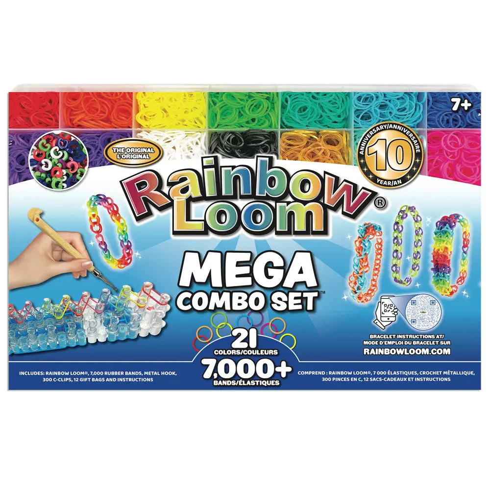 Rainbow Loom Mega Combo Set - Ultimate Rubber Band Crafting Kit 1