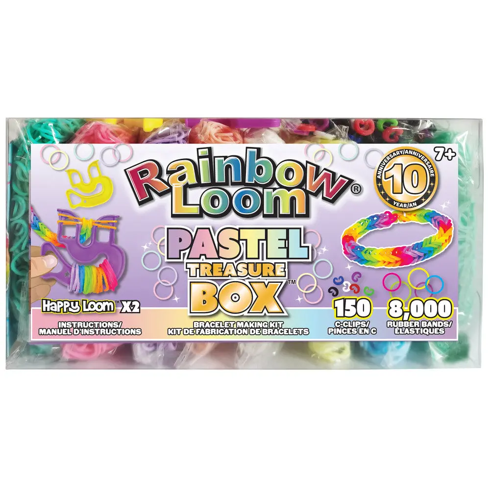 Rainbow Loom Pastel Treasure Box Edition - Rubber Band Crafting Kit 1