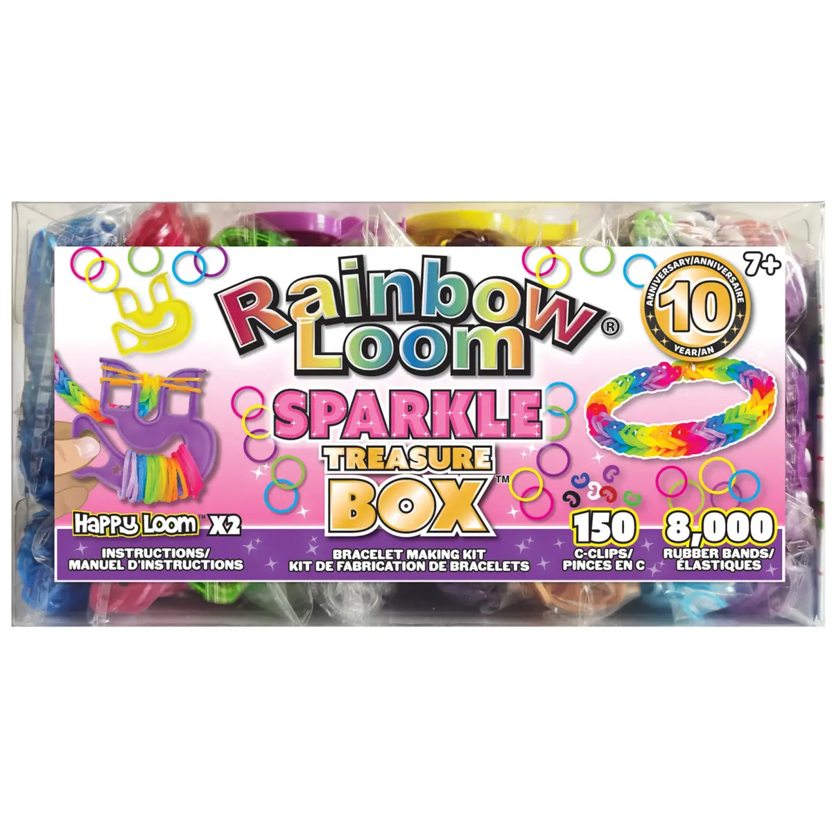 Rainbow Loom Sparkle Edition Treasure Box - Rubber Band Crafting Kit 1