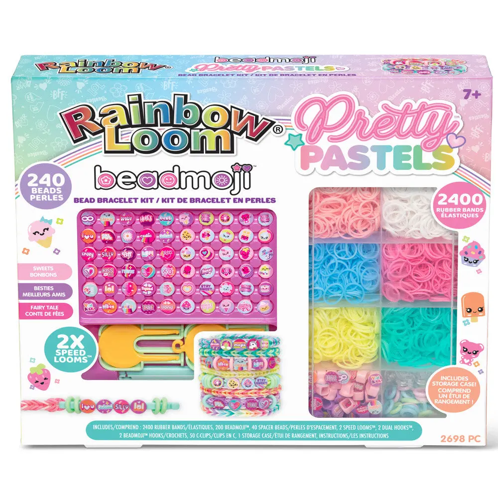 Rainbow Loom Beadmoji Pretty Pastels Bracelet Kit - Kids Ages 7+ 1