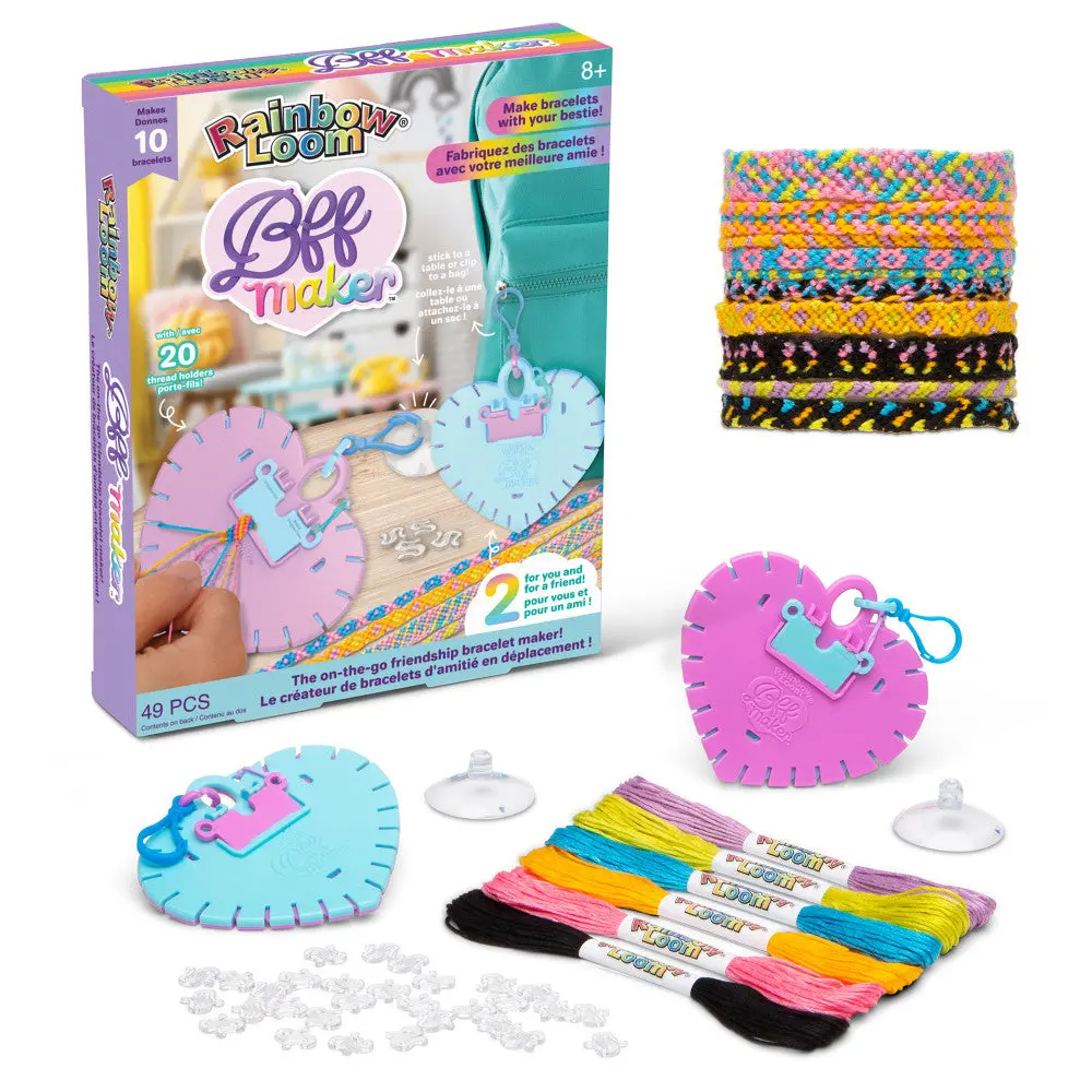Rainbow Loom Bff Bracelet Maker - Diy Friendship Bracelet Kit For Ages 7+ 1