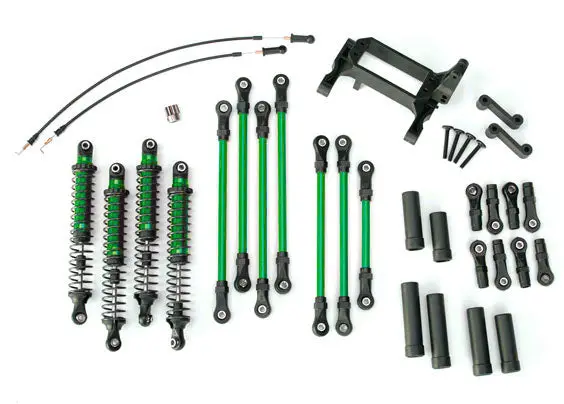 Trx-4 - Long Arm Lift Kit (Green Tra8140-Grn) Links Shocks Cables Driveshafts Traxxas 1