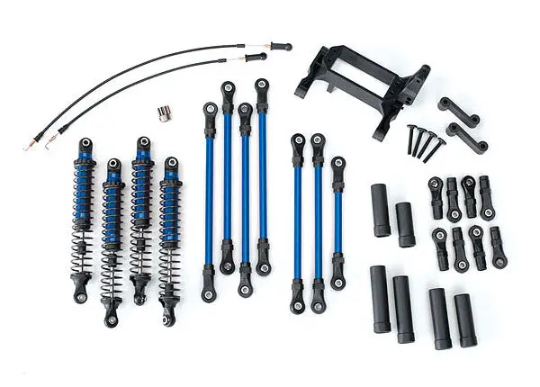 Trx-4 - Long Arm Lift Kit (Blue Tra8140x) Links Shocks Cables Driveshafts Traxxas 1