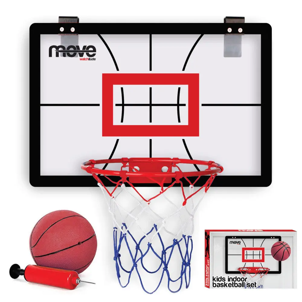 Watchitude Move Slam Dunk Pro: Indoor Basketball Hoop Set For Kids 1