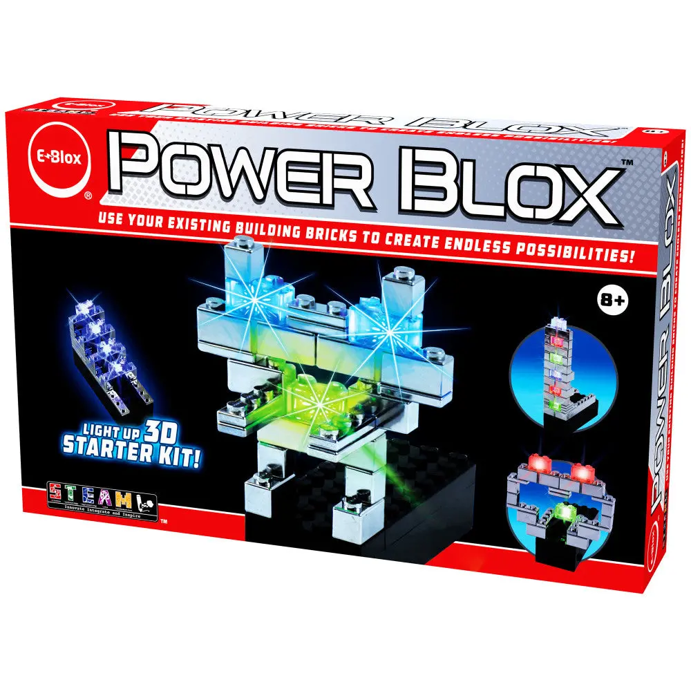 E-Blox Power Blox Light-Up Robot Building Kit For Kids 8+ 1