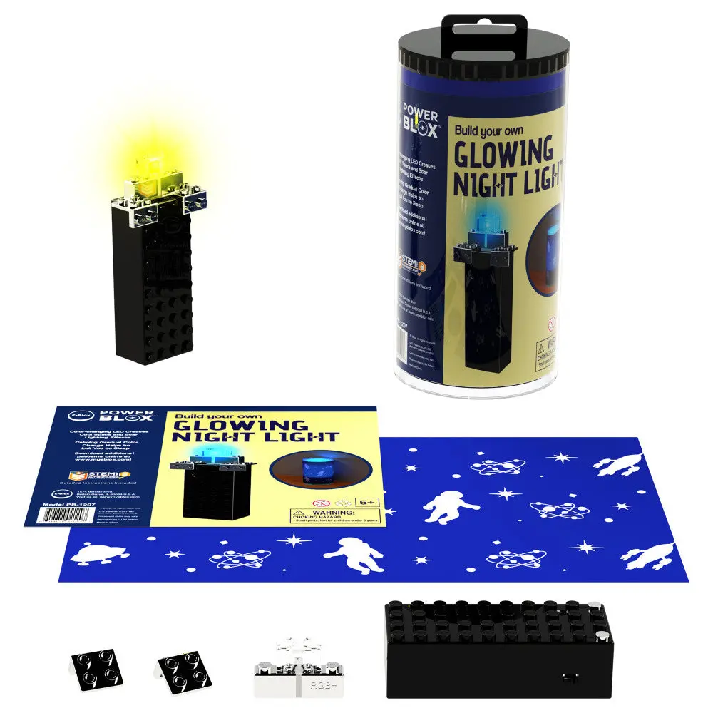 E-Blox Power Blox Space Explorer Night Light Kit, Stem Educational Toy For Children Ages 5+ 1
