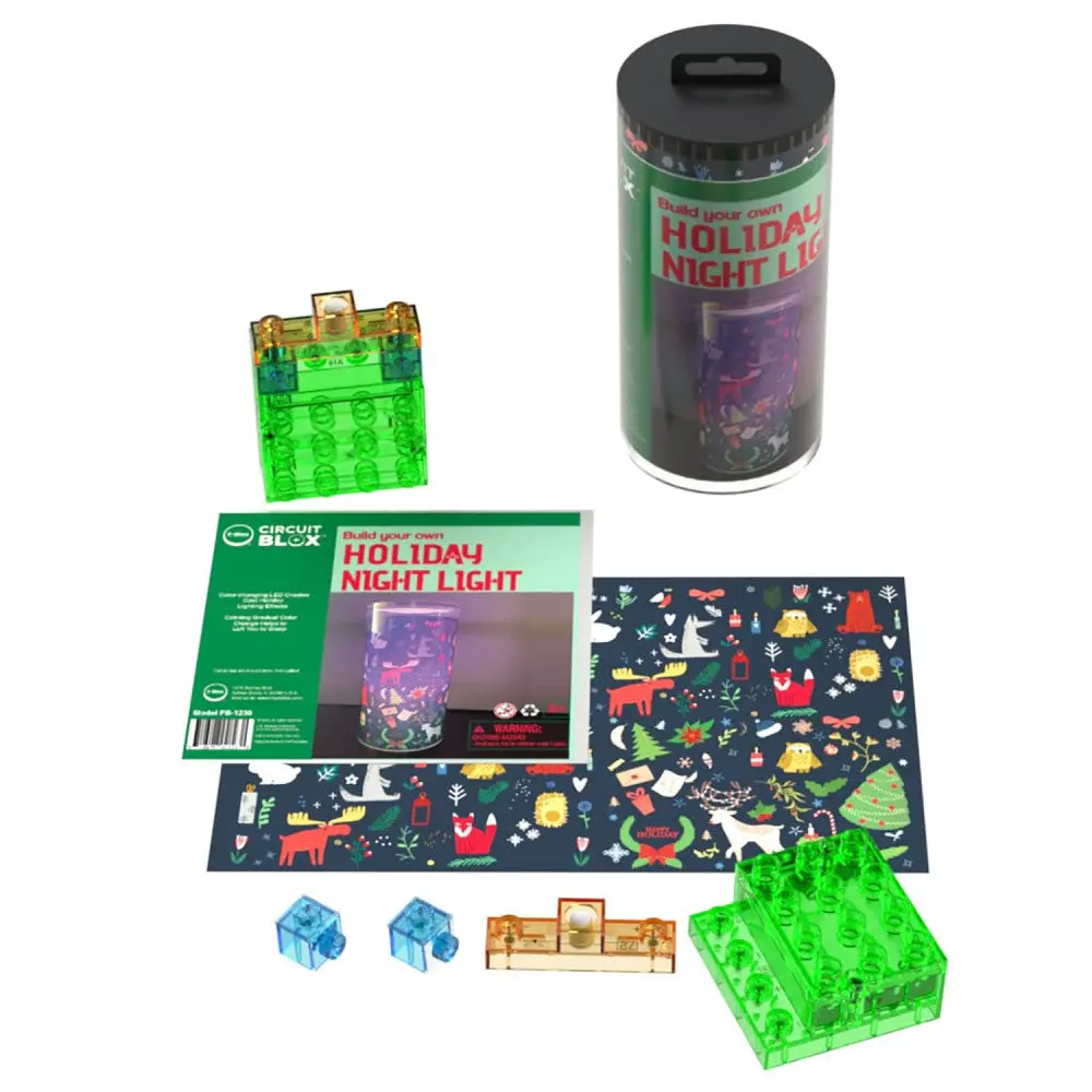 E-Blox Power Blox Build Your Own Holiday Night Light Kit - Winter Edition 1