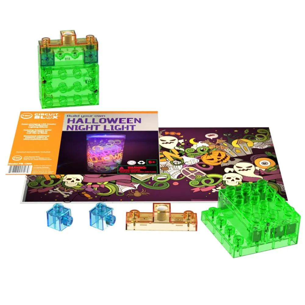 E-Blox Power Blox Build Your Own Holiday Halloween Night Light Kit For Kids 5+ 2