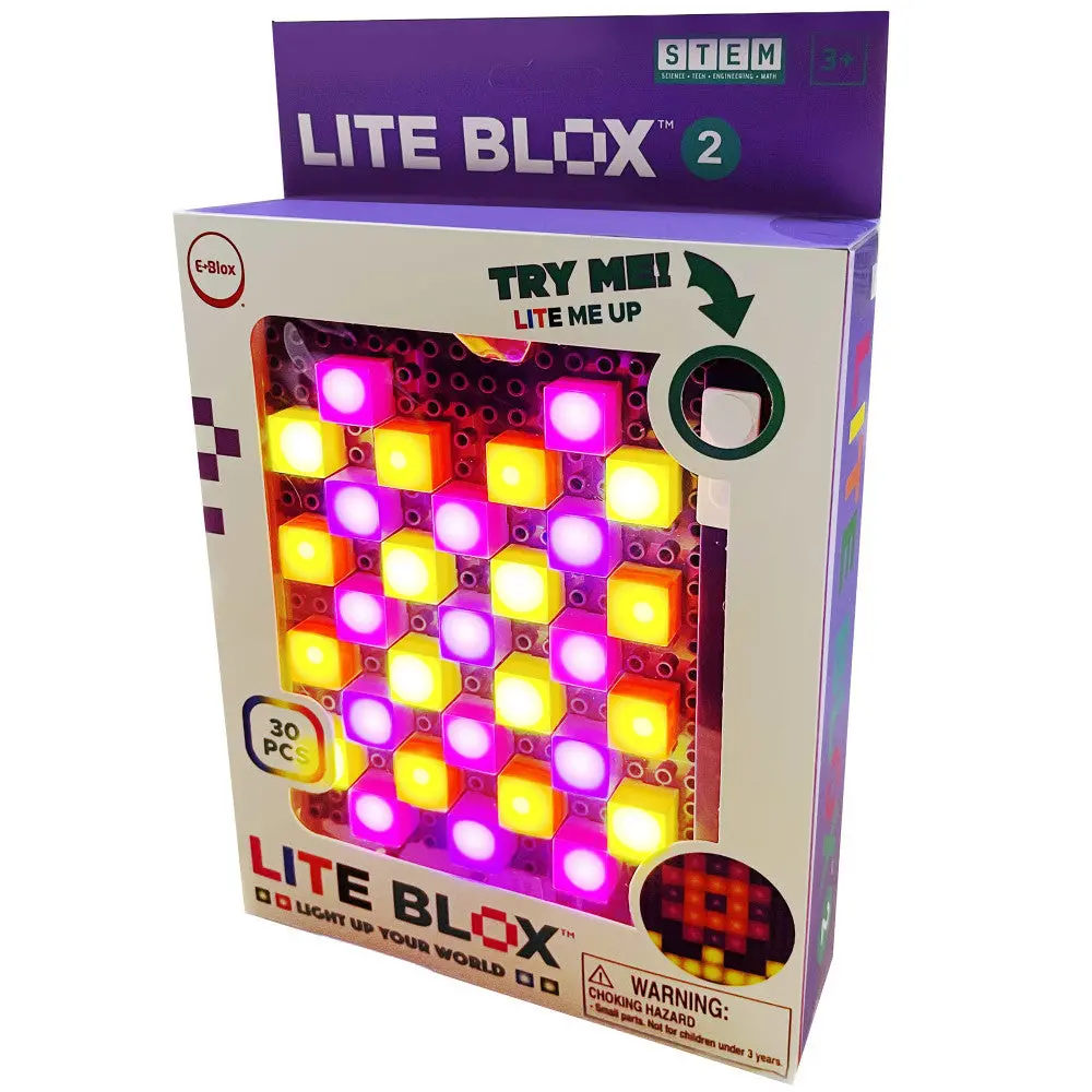 E-Blox Lite Blox 2: Colorful Light Mosaic Building Set For Kids 1