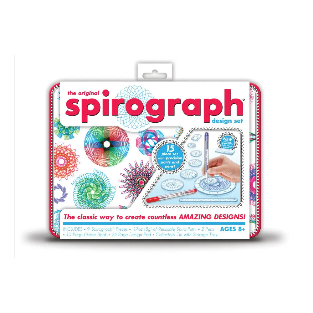 Spirograph Original Design Set With Collectible Tin - Art And Craft Kit 1