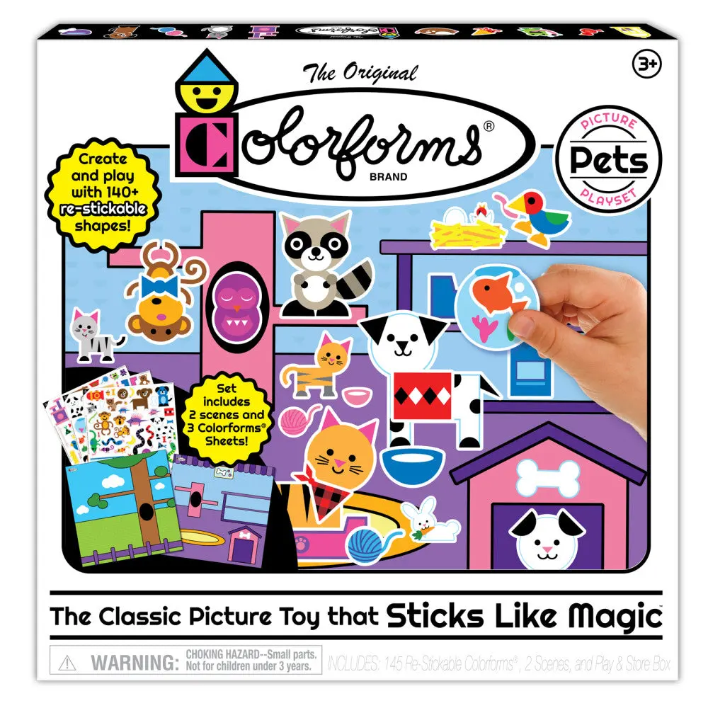 Colorforms Pets Series Picture Play Set - Interactive Sticker Kit 1