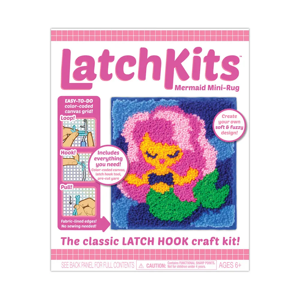 Latchkits Ocean Fantasy Mermaid Mini-Rug Crafting Kit 1