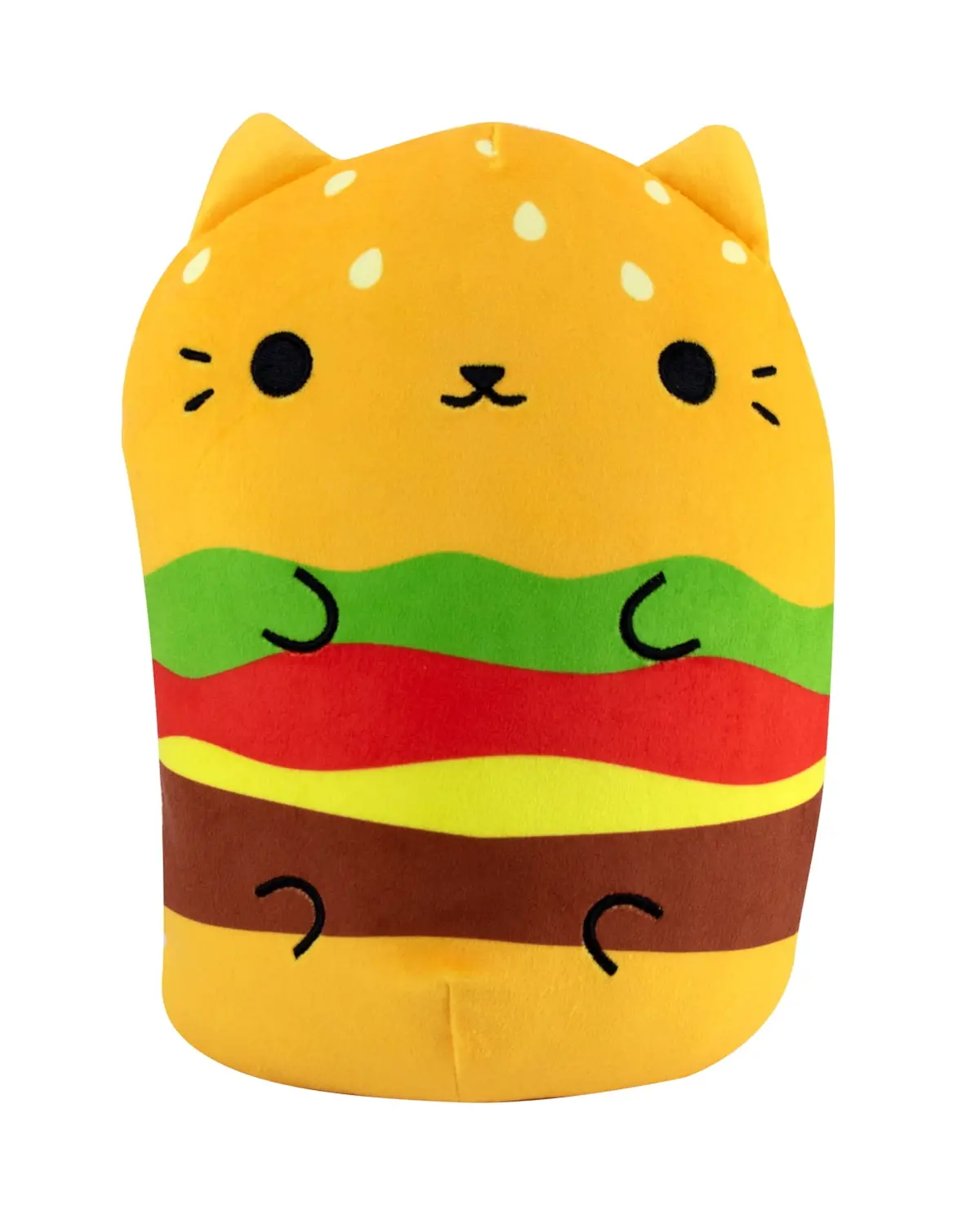 Cats Vs Pickles 8 Inch Jumbo Plush Cheeseburger Cat - Super Soft 1