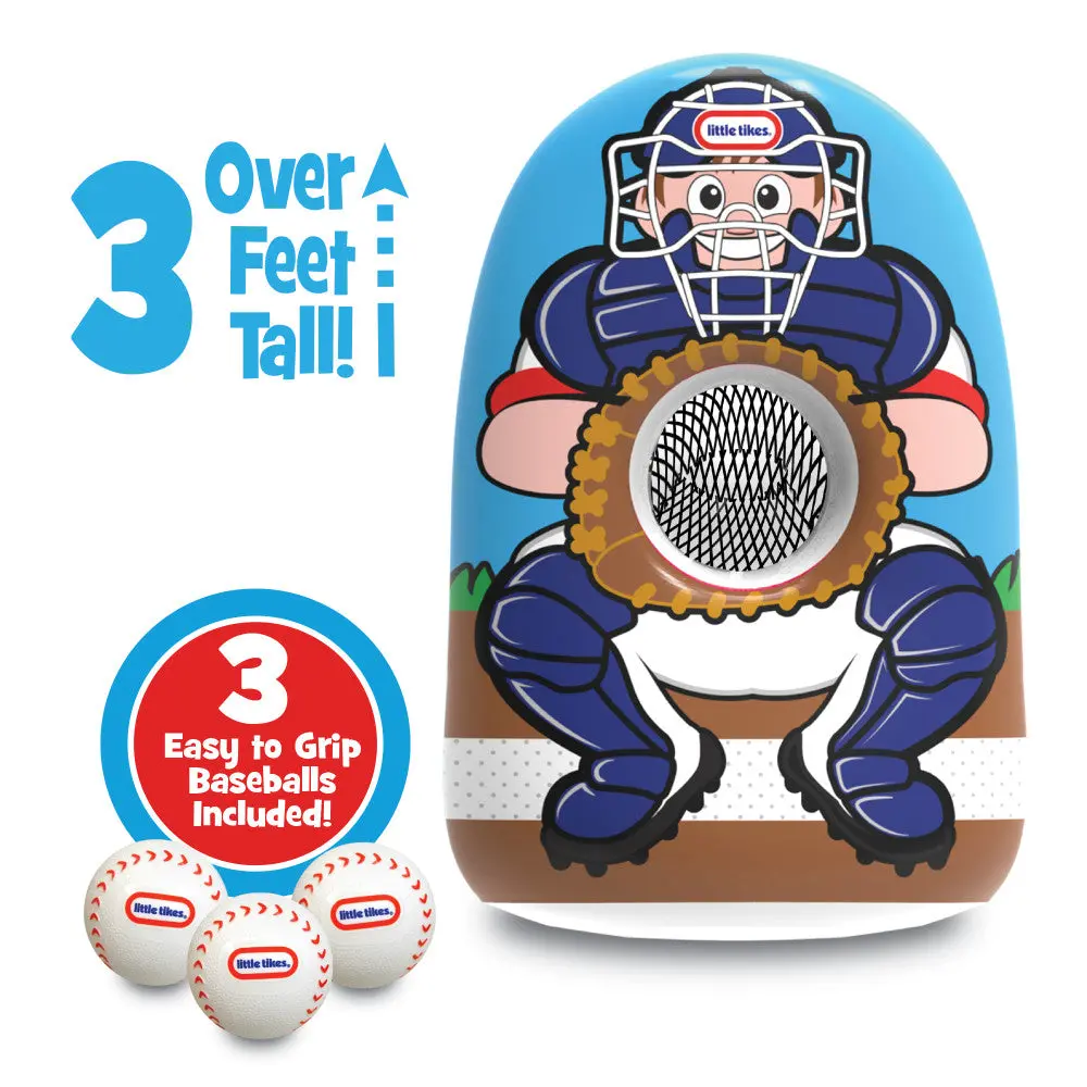 Little Tikes Jumbo Inflatable Baseball Trainer - Develop Throwing Skills 1