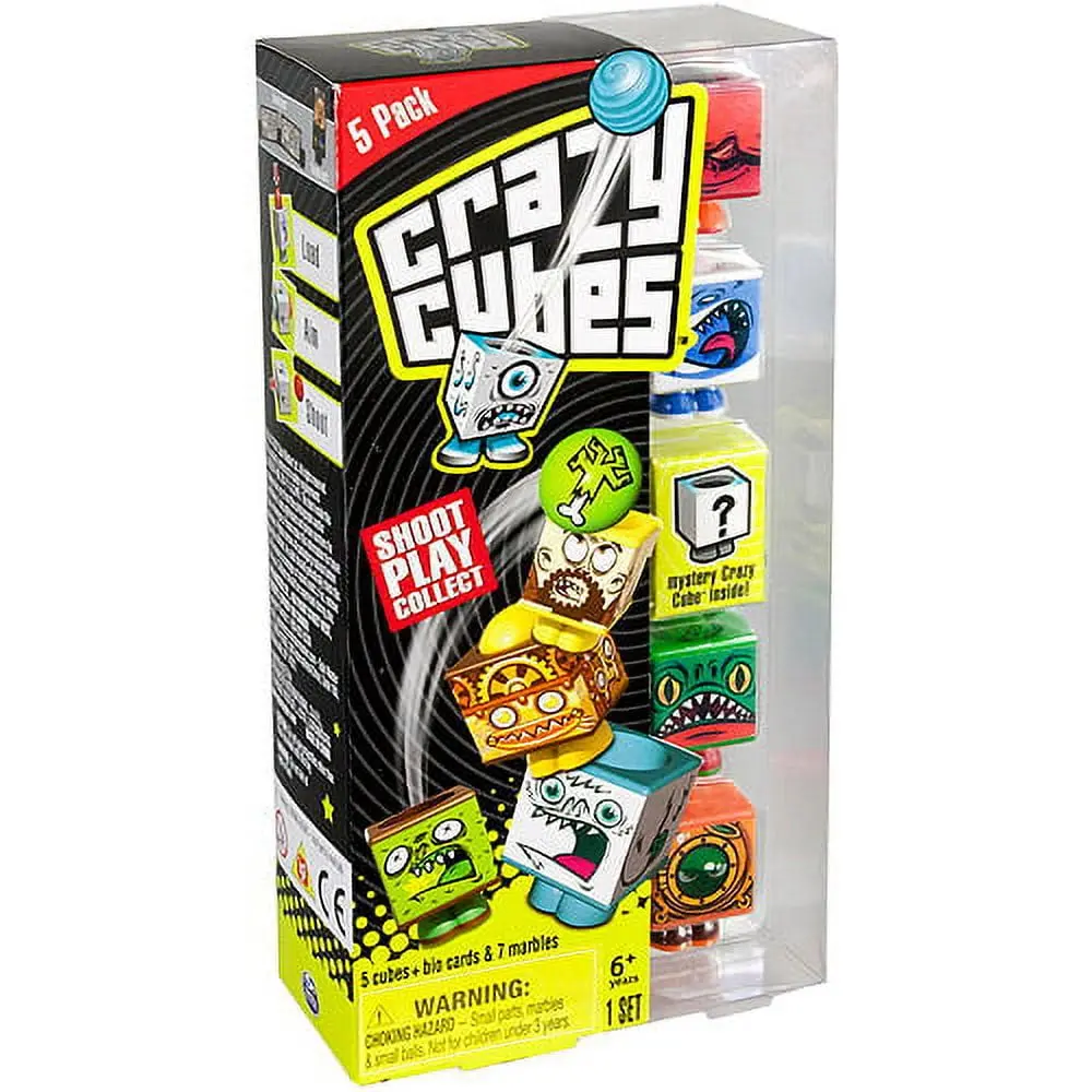 Crazy Cubes - 5 Pack Aqua Blast With Mystery Cube 1