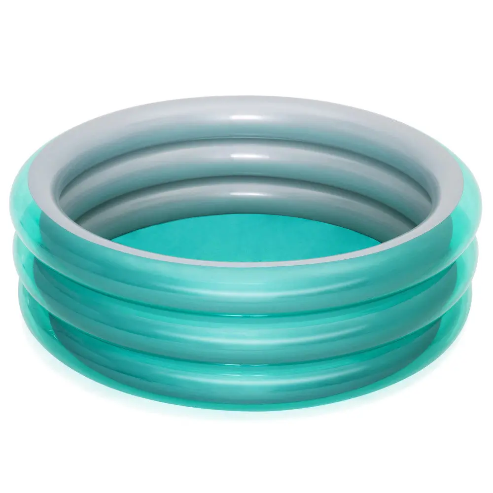 H2ogo! Big Metallic 3-Ring Inflatable Play Pool For Kids, 5 Ft. 7 In. Diameter 1